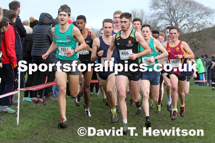 Mens long race  2020 BUCS Cross Country Champs., Edinburgh.  Photo: David T. Hewitson/Sports for All Pics